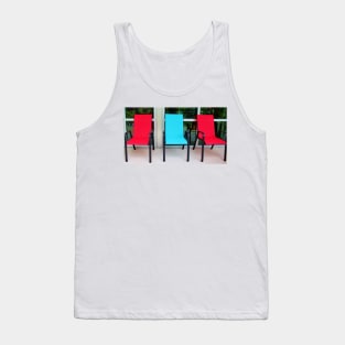 Red And Blue Chairs Tank Top